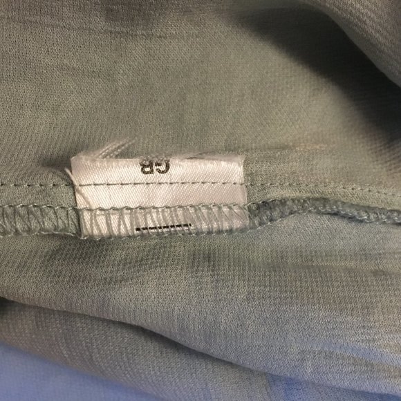 Powder Blue Semi Sheer Tunic Blouse - Picture 14 of 14